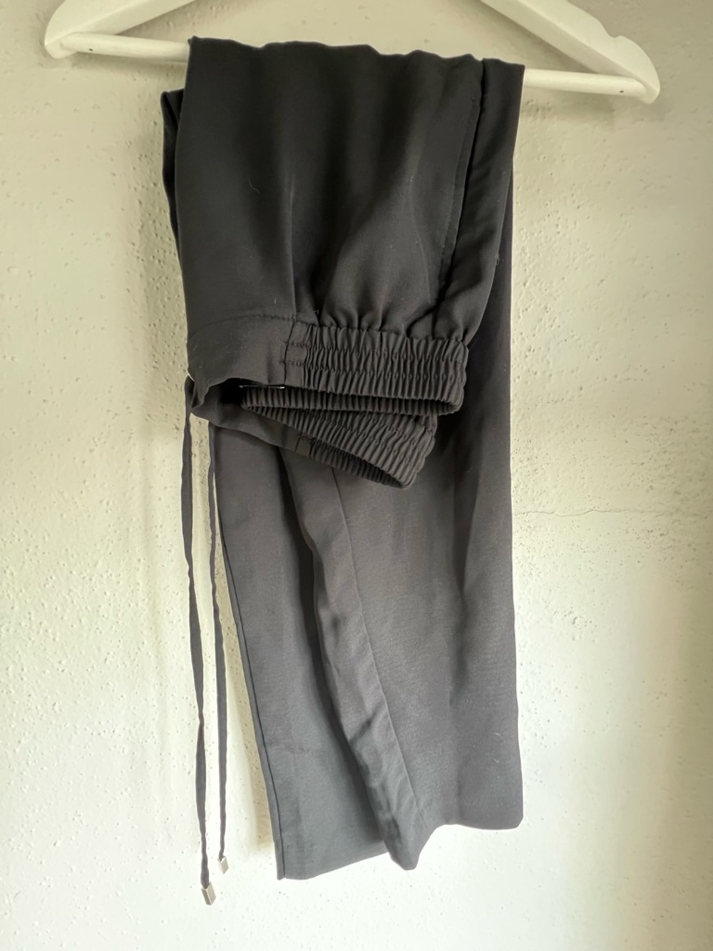 Black Drawstring Jogger Pants